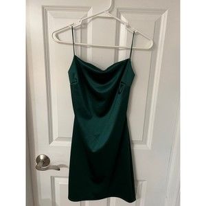 Windsor Emerald Green Open Back Mini Dress